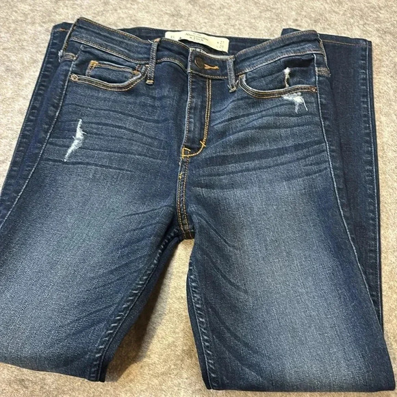 Abercrombie & Fitch Dark Blue Skinny Jeans - Picture 4 of 12